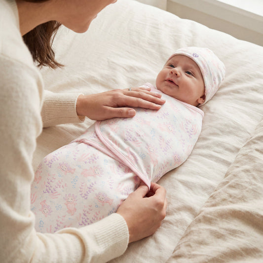 Pink Axolotl Swaddle & Beanie Gift Set - Warmies