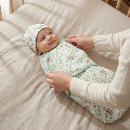 Sloth Swaddle & Beanie Gift Set - Warmies