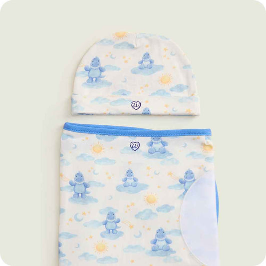 Trex Swaddle & Beanie Gift Set - Warmies